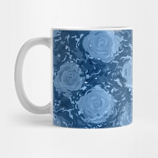 Frozen world of flowing roses Mug